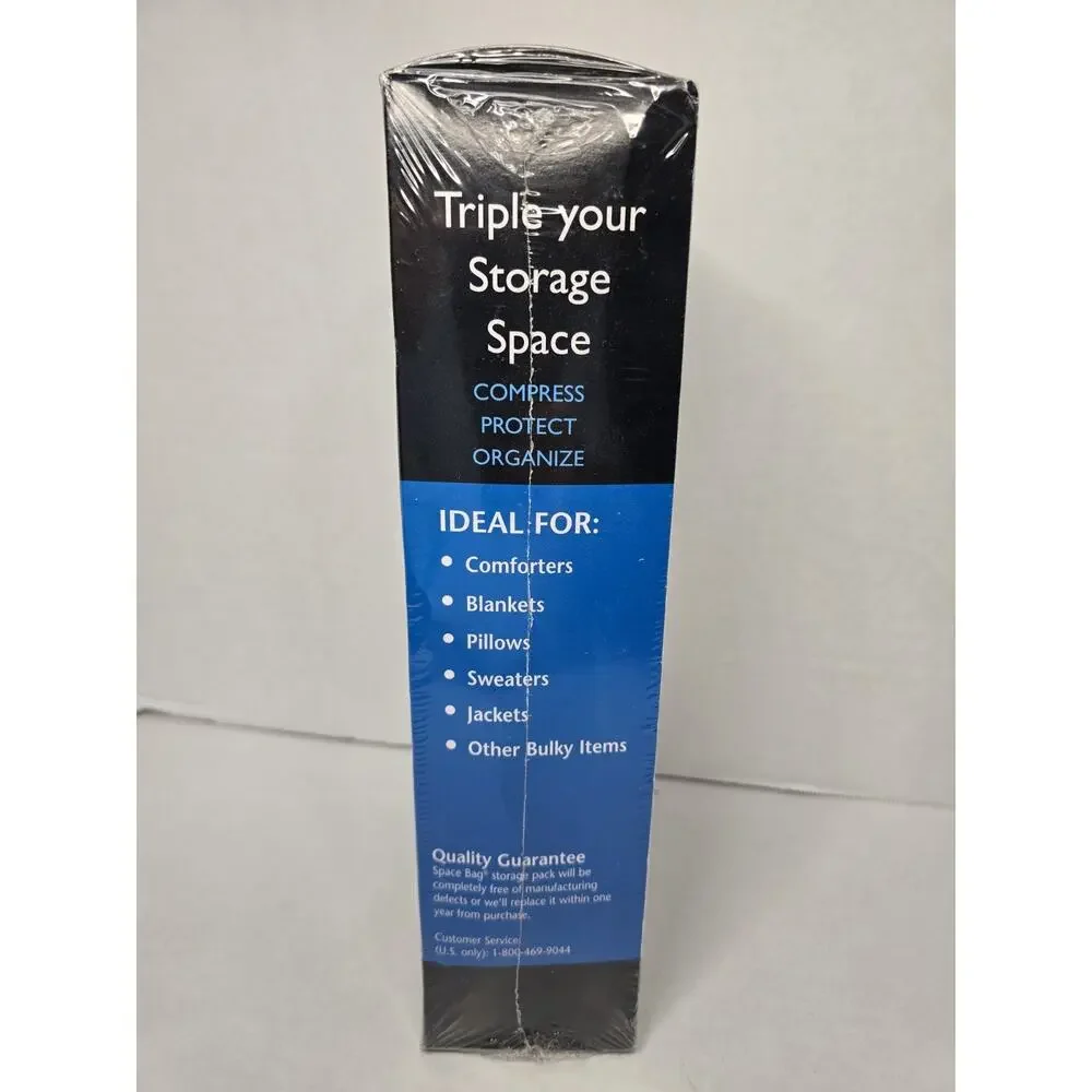 Sealed New Space Bag Combo Set 3 Bags Plus Bonus: 2 Large +1 Jumbo +1 Travel